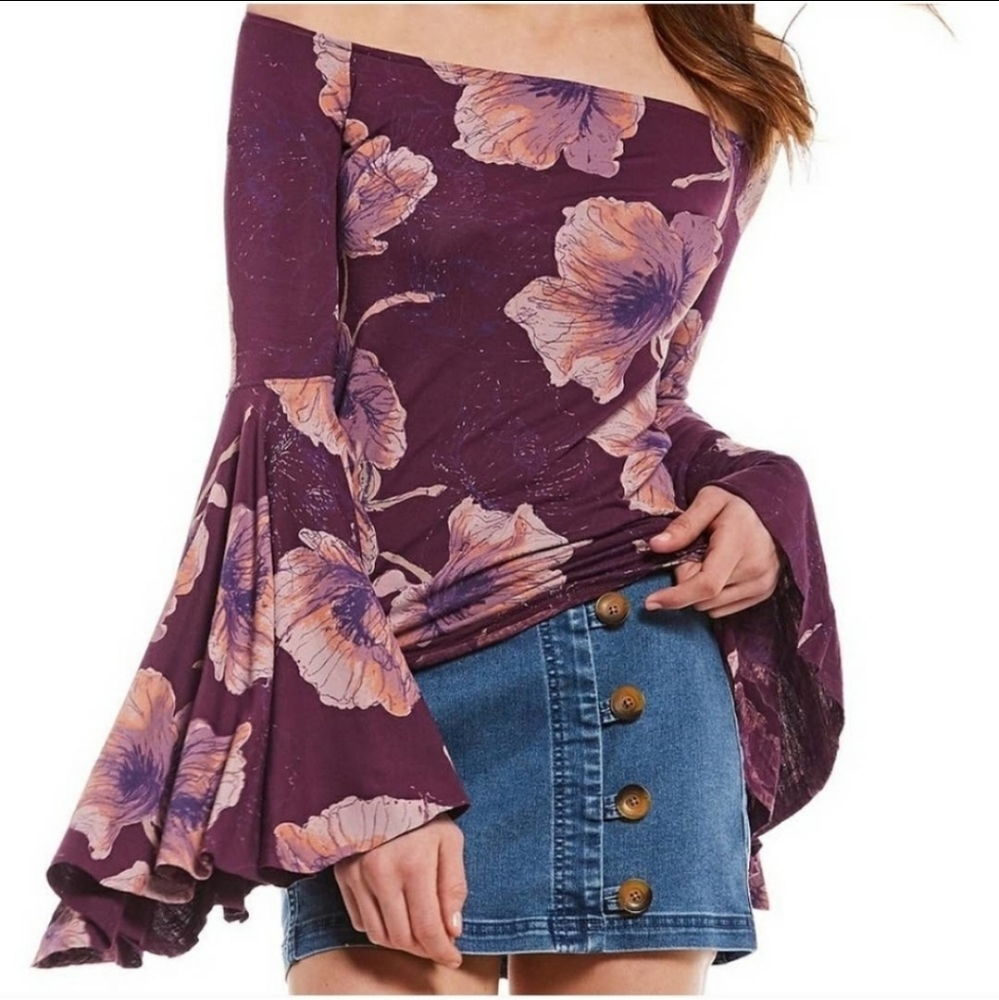 We The Free Birds Of Paradise Small Bell Top - Picture 3 of 6